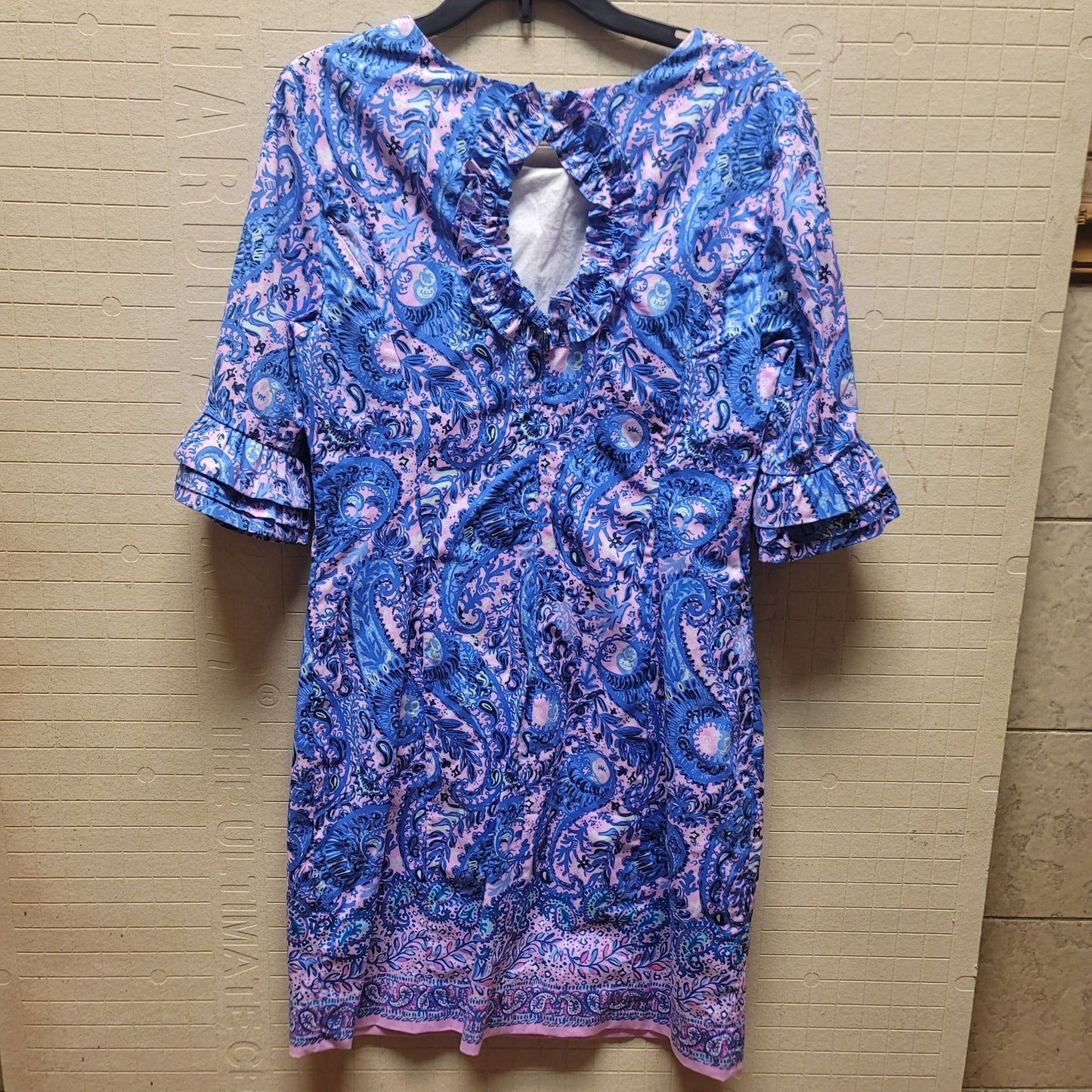 Lilly Pulitzer NEW Fiesta Dress Size 2 Purple Iris Lined Ruffle Detail $198