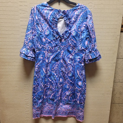 Lilly Pulitzer NEW Fiesta Dress Size 2 Purple Iris Lined Ruffle Detail $198