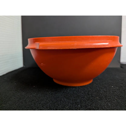 Vintage Tupperware Orange Servalier Square Mixing Bowl NO LID