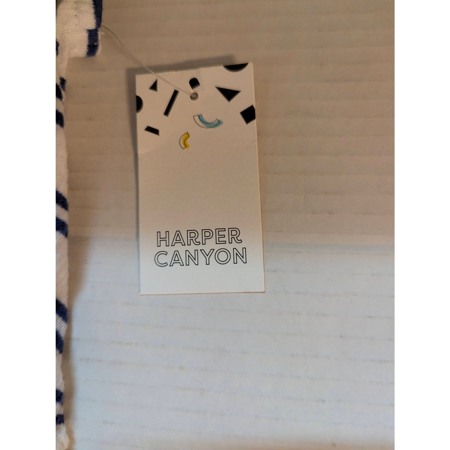 Harper Canyon Girls Blue Striped Sleeveless Tank Top Size Small 7-8 NWT