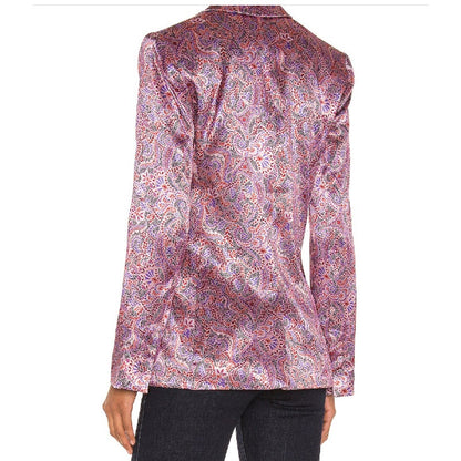 Cinq à Sept Estelle Jacket Tea Rose Floral Print Blazer Size 0 NEW Lined