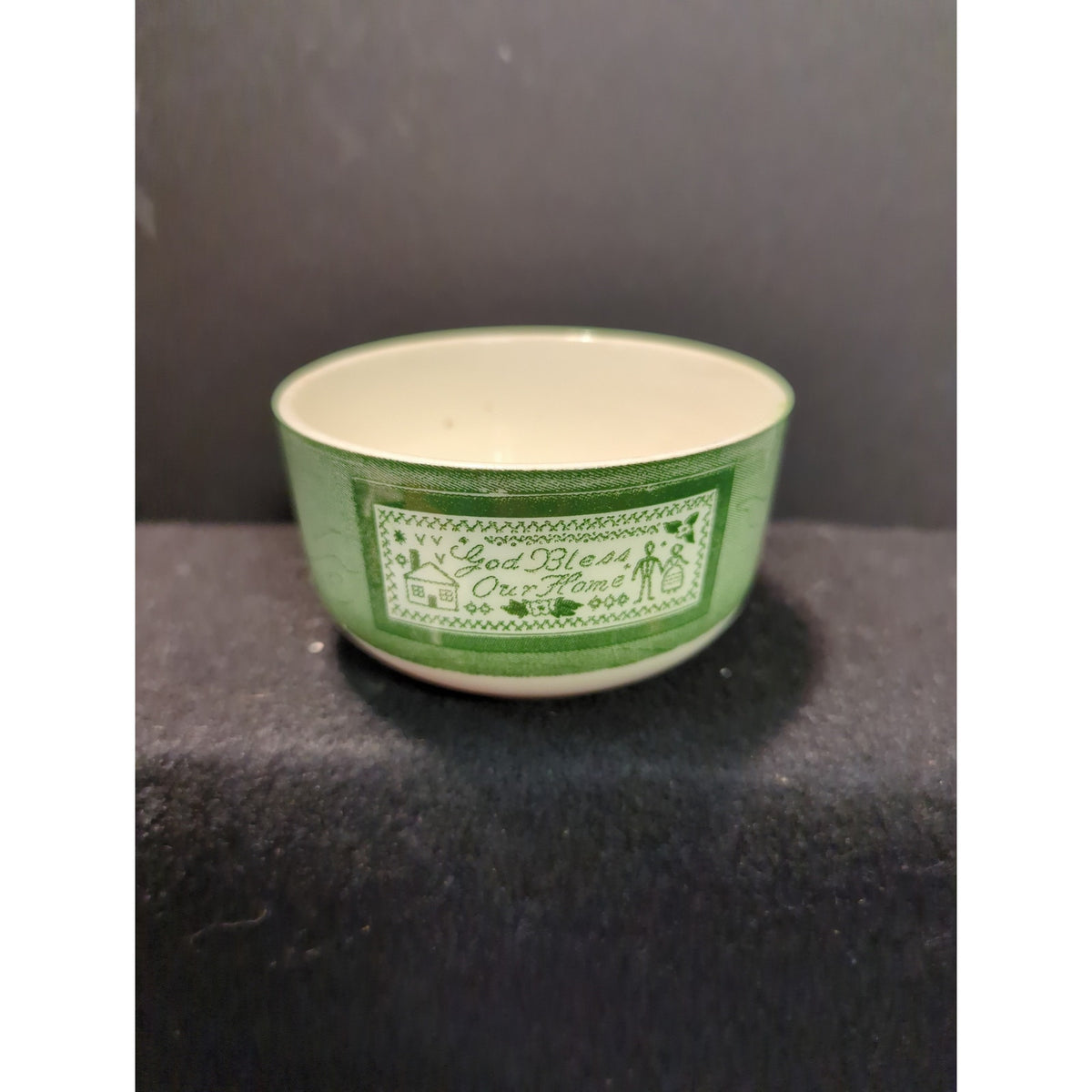 Royal China Colonial Homestead Green Tea Cup Vintage Farmhouse MCM PAIR OF TWO