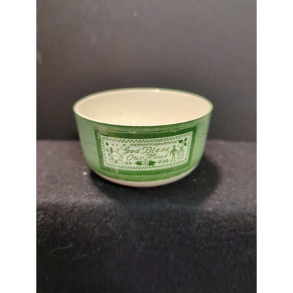 Royal China Colonial Homestead Green Tea Cup Vintage Farmhouse MCM PAIR OF TWO
