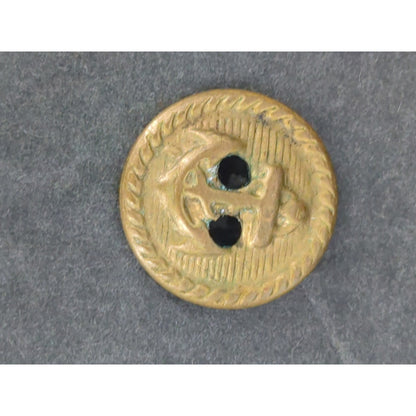 LOT SS of 10 Antique Vintage Victorian Brass Mixed Materials Buttons ESTATE FIND