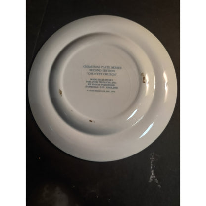Vintage 1978 Christmas Plate Series Country Church Enoch Wedgwood Tunstall