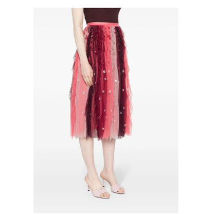 Needle & Thread sequin-embellished tulle midi skirt 8/ Medium Fairycore NEW $346