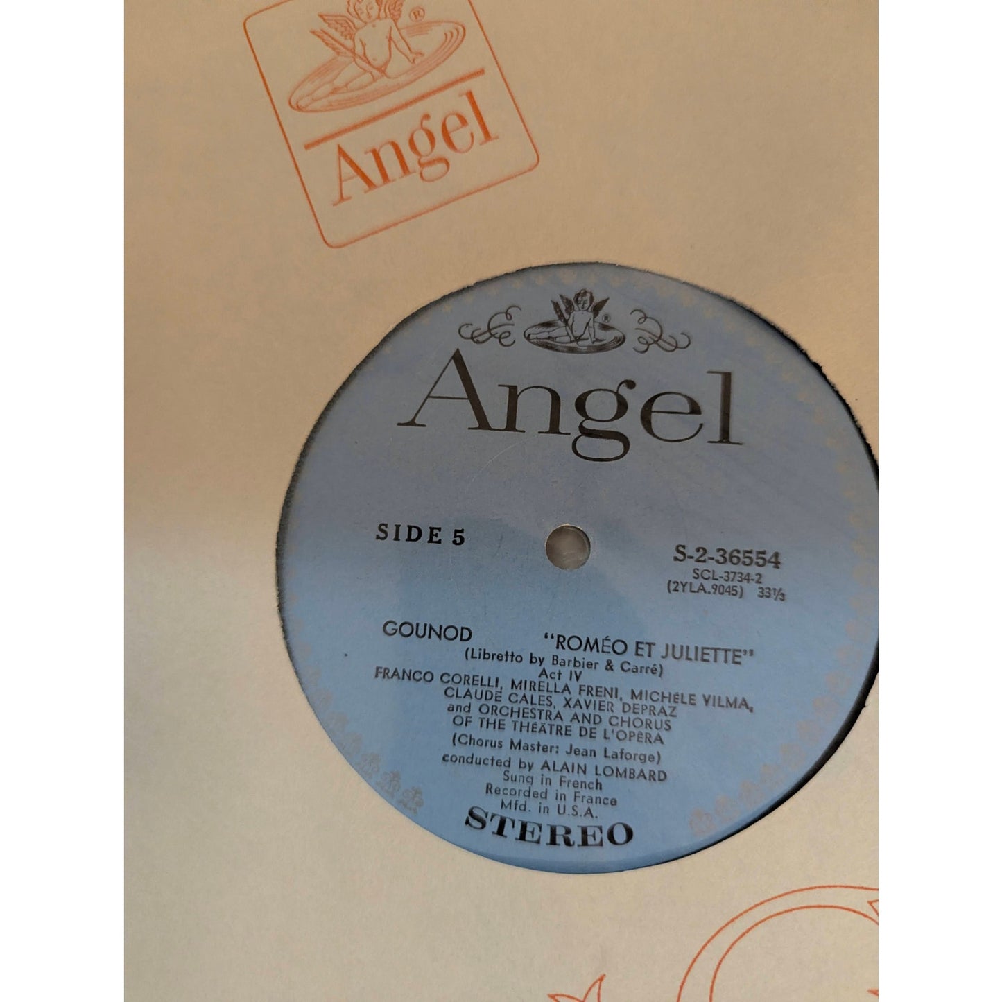 Gounod Romeo and Juliet Freni Corelli Angel S-3732 3-LP Box Set Records Libretto
