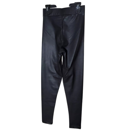 Topshop Lightweight Faux Leather Black Leggings Size 4 new $32 Travel Casual