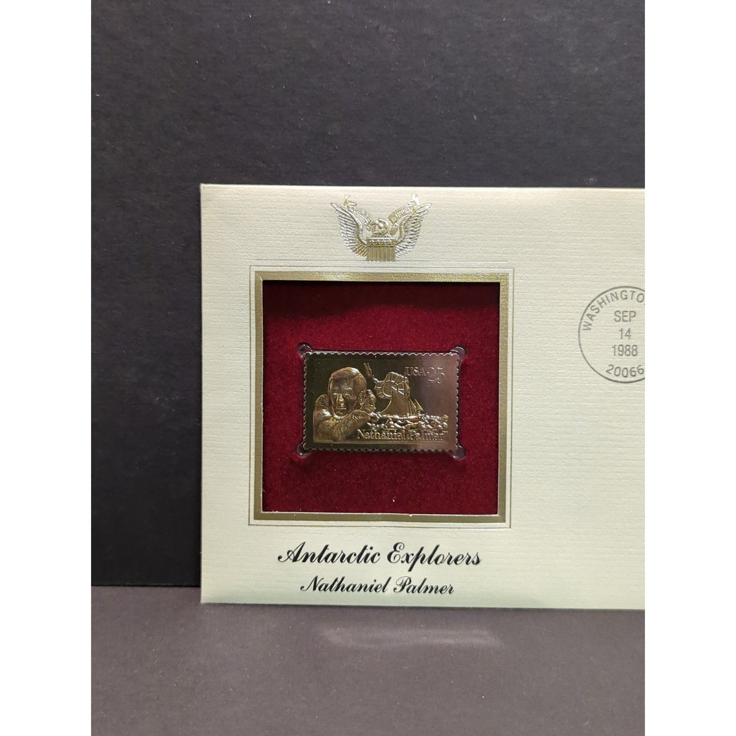 Golden Replicas of United States Stamps Collectible 22kt Gold 1988 ANTARCTIC
