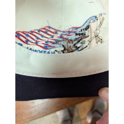 VINTAGE Snap Back TRUCKER Hat Cap NRA 125 Anniversary Signed Marion Hammer '96