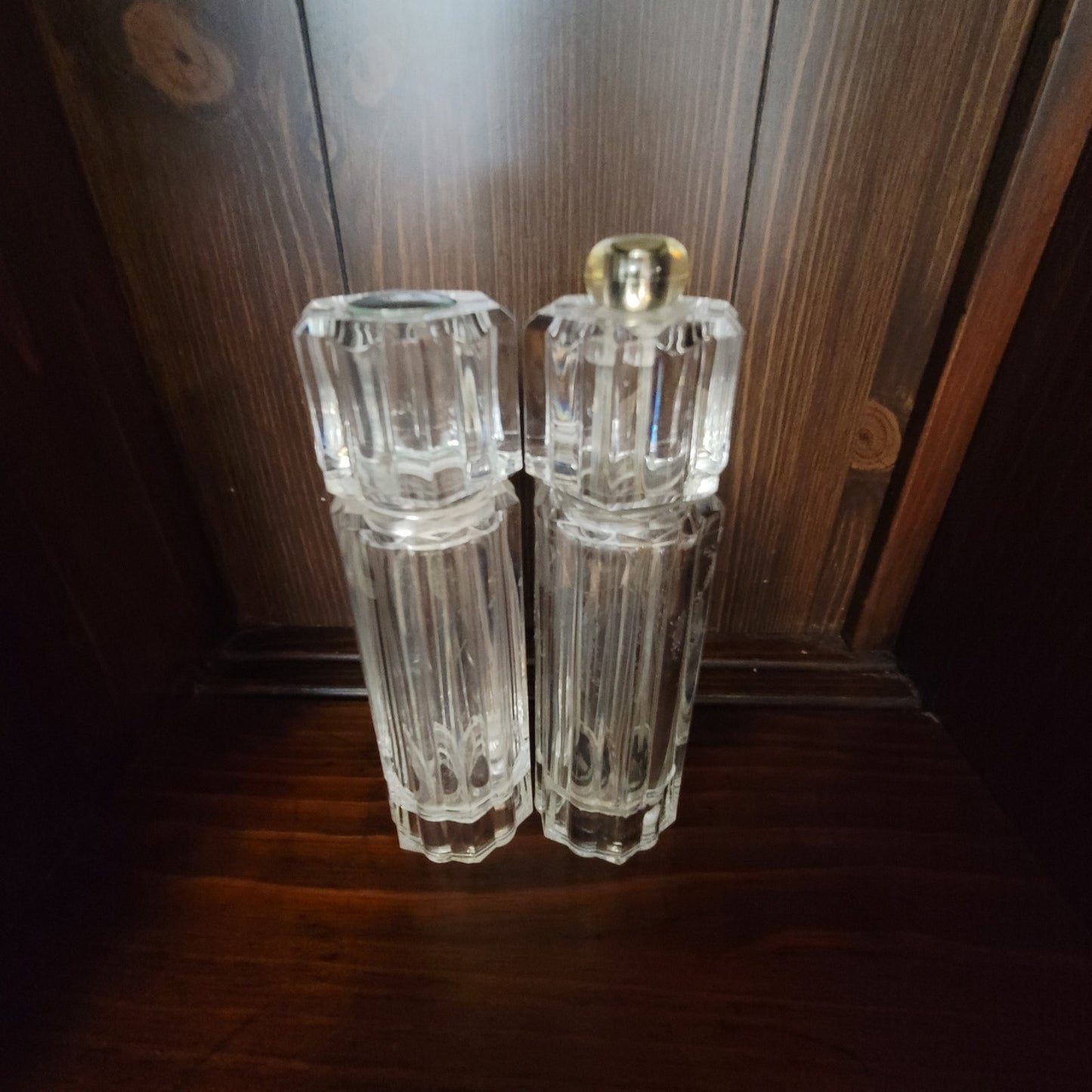 Vintage Acrylic Mr. Dudley Pepper Grinder and Salt Shaker Set