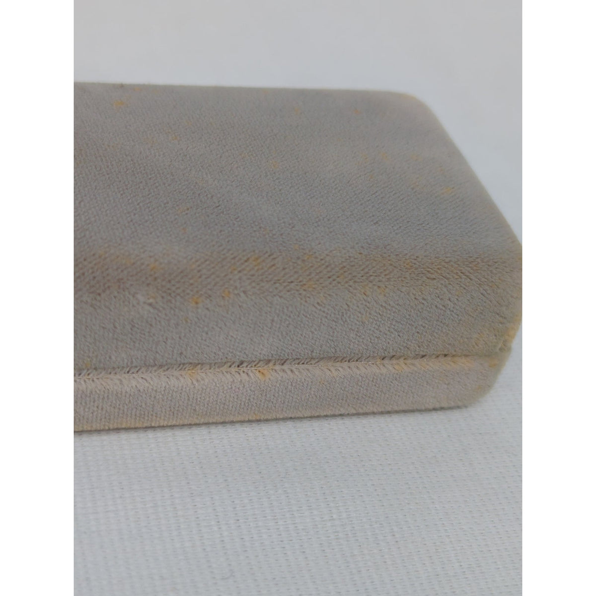 Vintage Christian Dior Bulova Watch Box Velvet Taupe Luxury Designer Case