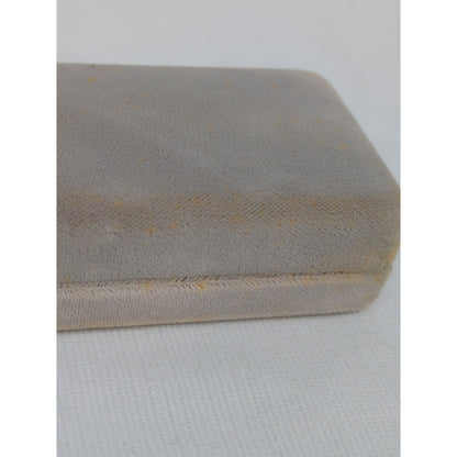 Vintage Christian Dior Bulova Watch Box Velvet Taupe Luxury Designer Case
