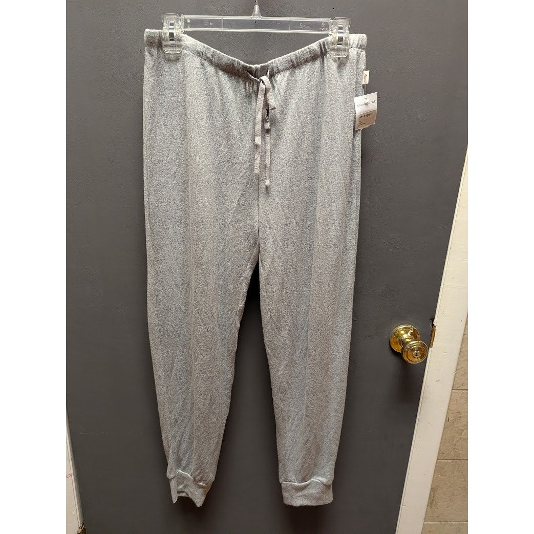 Honeydew Intimates Grey Heather Lounge Jogger Pants Size Large tie Waist Ankle
