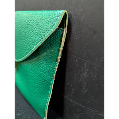 Vegan Pebbled Leather Conververtible Clutch Purse Shoulder Bag gold chain clasp