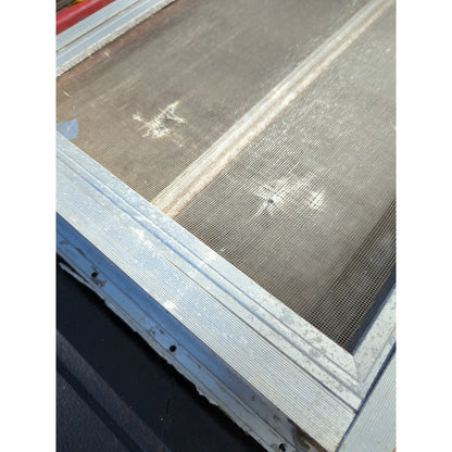 1976 Scotty Serro Camper ORIGINAL Window metal screen aluminum glass SIDE PANEL