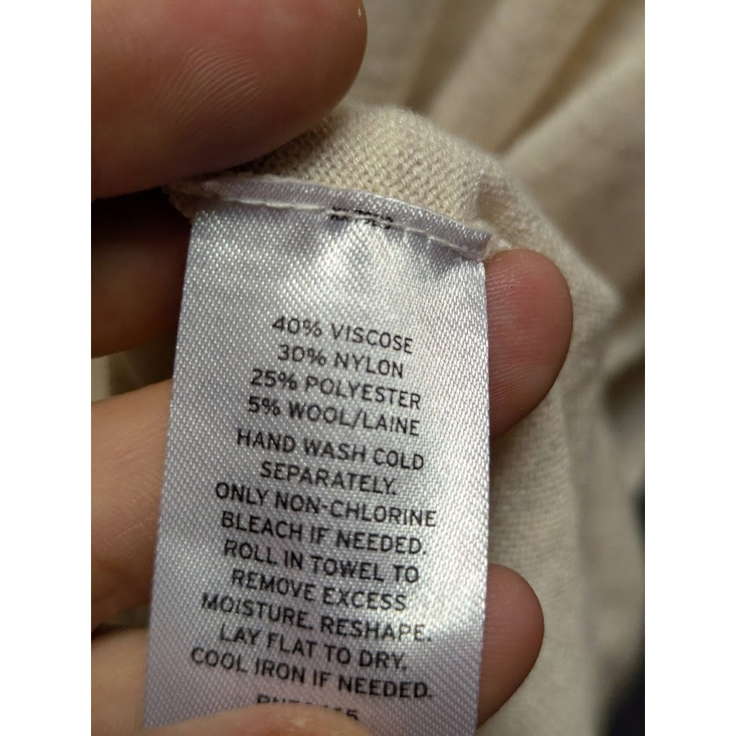 Caslon Beige Oatmeal Light Heather Shirttail Tunic Pullover Sweater SMALL long