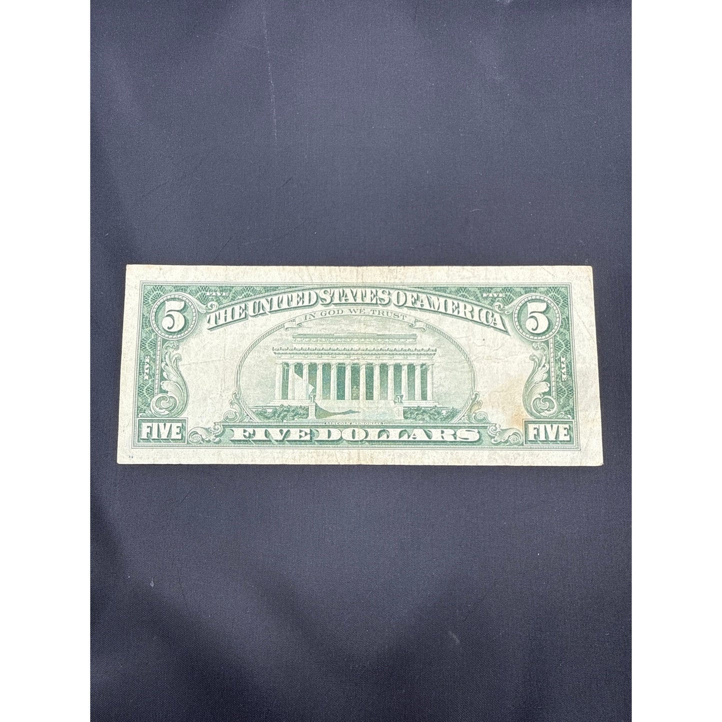 Paper Currency Bank Note USA Paper Money $5 Series 1963 Last of the RED SEALS