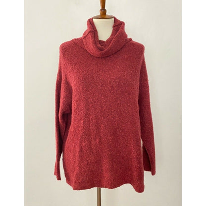 Catherine Malandrino Size Medium wool alpaca sweater turtleneck long sleeve cozy