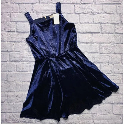 Hannah Banana Dress Navy Blue sparkle Multi Layers Tuille NEW fit flare Size 14