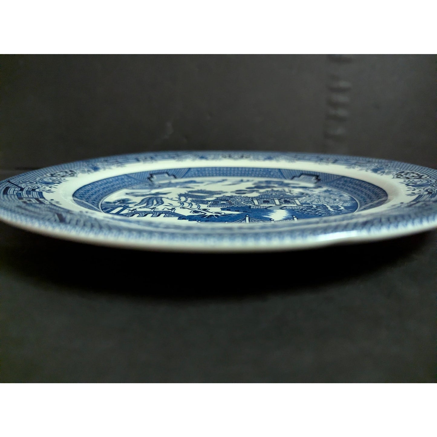 Vintage Churchill Blue Willow Dinner Plates Set of 3 English Ironstone