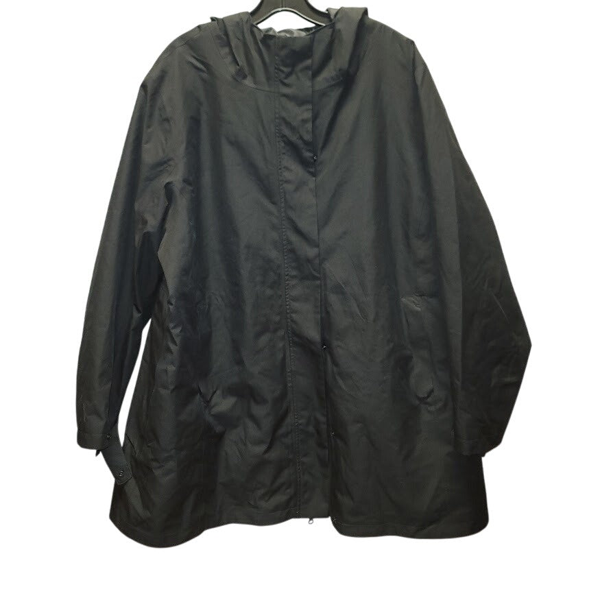 Swiss Tech 1X 16W-18W 3-in-1 Jacket Waterproof travel Coat Hooded Full Zip Black