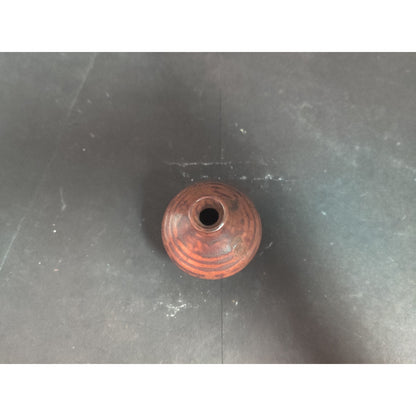Vintage Studio Pottery Brown Miniature Bud Vase Handcrafted Small Art Pottery