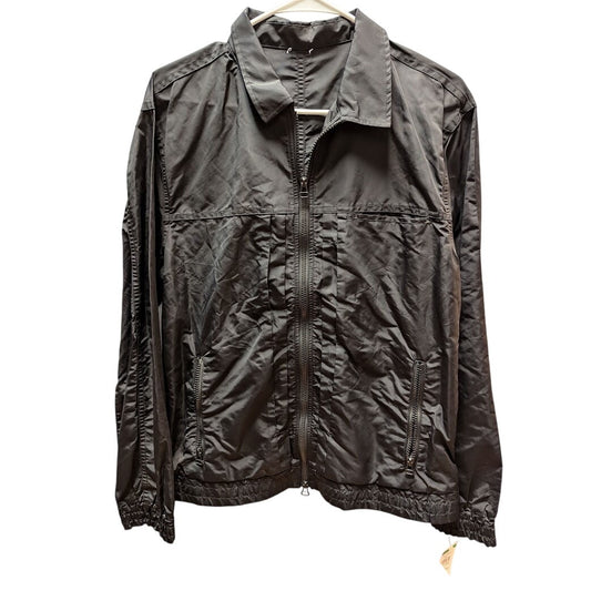 Baldwin Black Bomber Nylon Soft Shell Jacket Size Medium Travel Packable