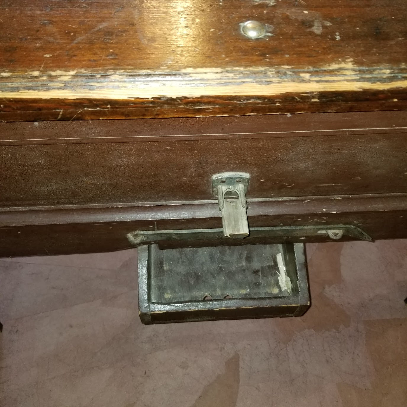 JUKE JOINT ANTIQUE VINTAGE POOL HALL TABLE ALL WOOD NICKEL MECHANISM