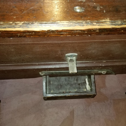 JUKE JOINT ANTIQUE VINTAGE POOL HALL TABLE ALL WOOD NICKEL MECHANISM