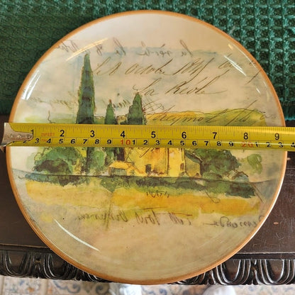 Williams Sonoma 2008 Marc Lacaze Italy Paysage 9 1/2" Salad Plates Set of 2