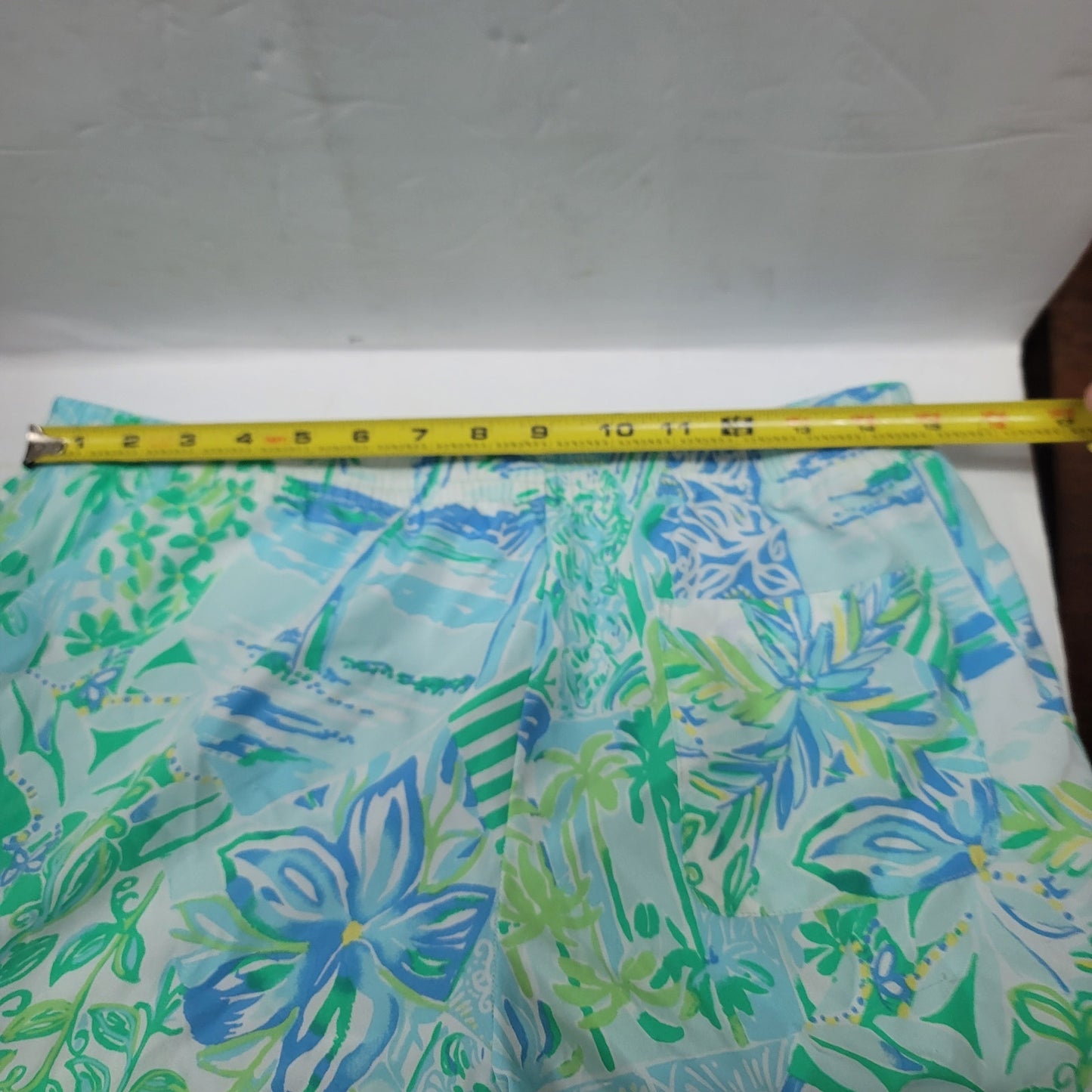 Lilly Pulitzer LUXLETIC Large shorts Jogging Athletic blue green running