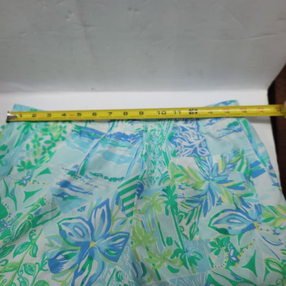 Lilly Pulitzer LUXLETIC Large shorts Jogging Athletic blue green running