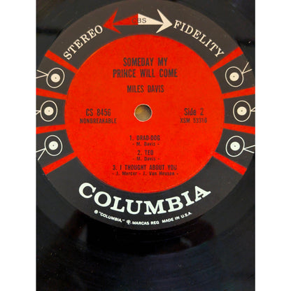 Vintage Miles Davis Someday My Prince Will Come Columbia 6-Eye Stereo LP