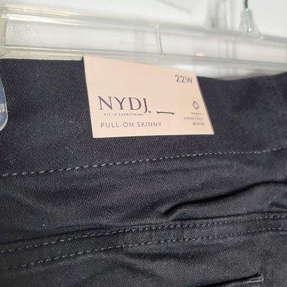 NYDJ Pull on Skinny Ankle Pintucks Size 22W women's PLUS Jeans Tambor