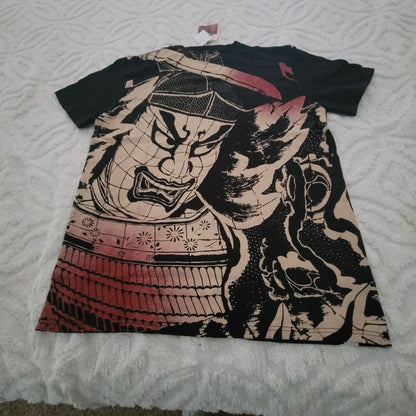 Aomori Nebuta Museum Japan Shirt Black LL Nue-taiji Graphic Tee T-Shirt NEW