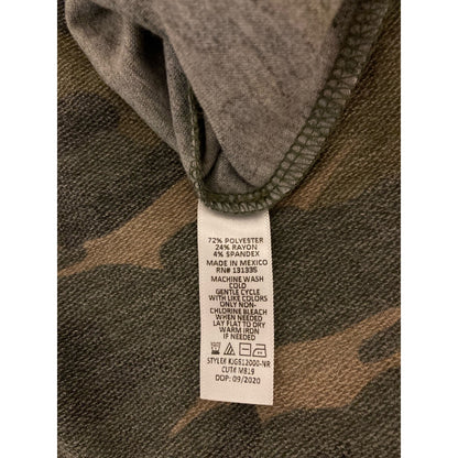 Socialite Women's Jogger Lounge Pants MEDIUM elastic waist Sage Camo NWT Pull-On