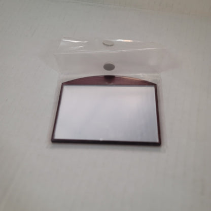 Etienne Aigner Burgundy Wine Clutch with Mirror No shoulder strap