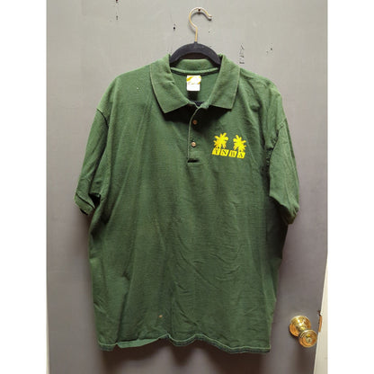Vintage collared Green TNBA bowling shirt  XL  Cotton Heavyweight