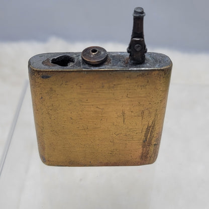 Vintage Brass Pocket Lighter Antique Trench Art Military Steampunk Industrial
