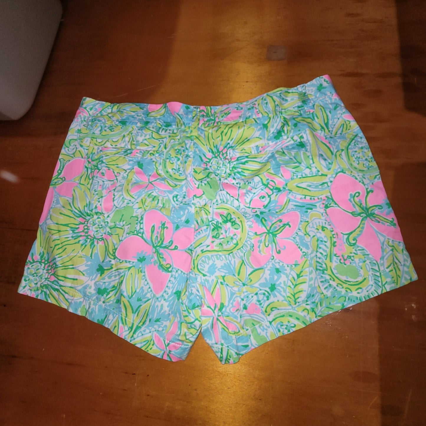 Lilly Pulitzer Callahan Shorts Size 16 Coconut Jungle Excellent Preowned