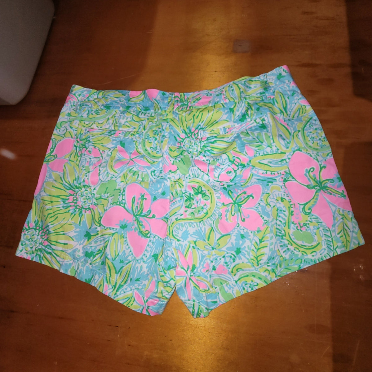 Lilly Pulitzer Callahan Shorts Size 16 Coconut Jungle Excellent Preowned
