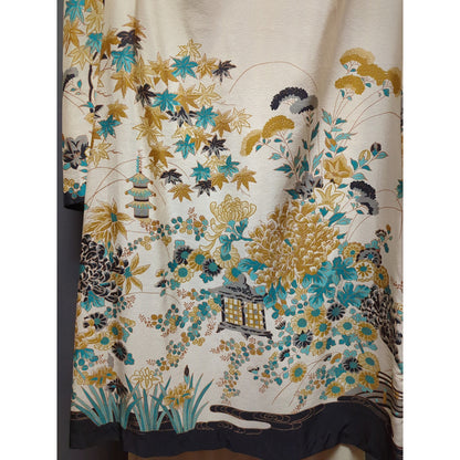 Krist Gudnason Asian inspirted Chinoserie Print 3pc Skirt Set Top Skirt Belt