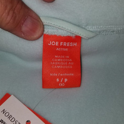 Joe Fresh Fleece Zip Jacket Funnel Neck Long Sleeves Zip Mint Green Small  6