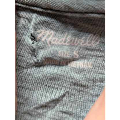 Madewell Dusty Fern V-Neck Muscle Tank Top Size Small NEW casual summer
