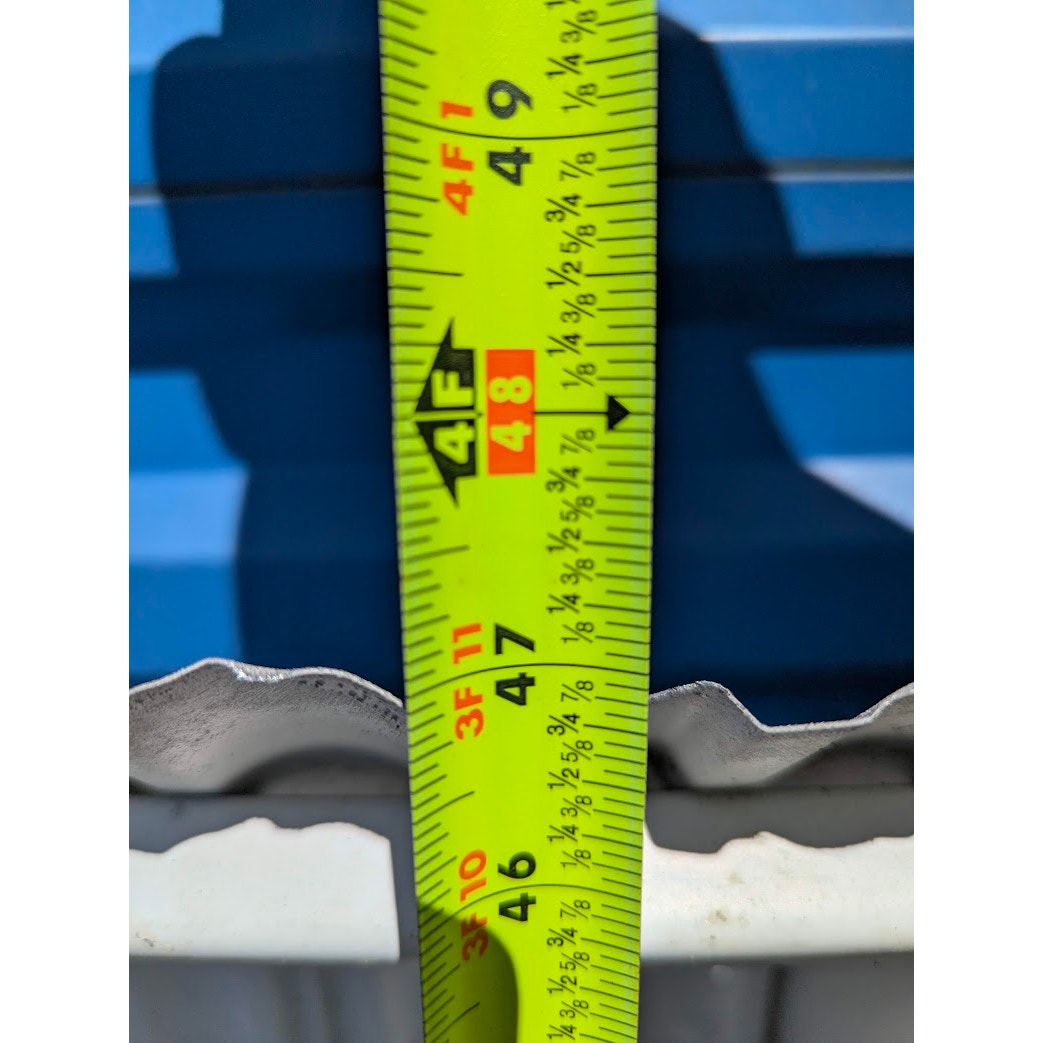 Aluminum VINTAGE awning 50" Wall brackets and channel