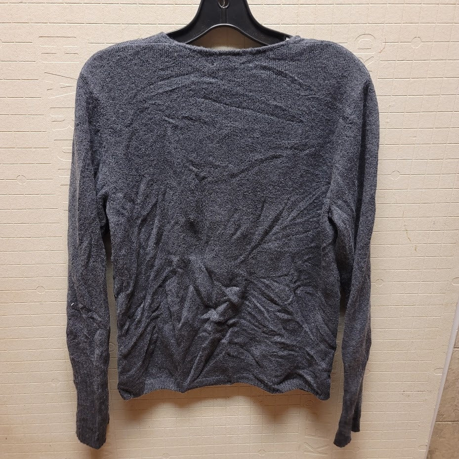 treasure & bond NEW Gray dark charcoal sweater Vneck long sleeve Size XS
