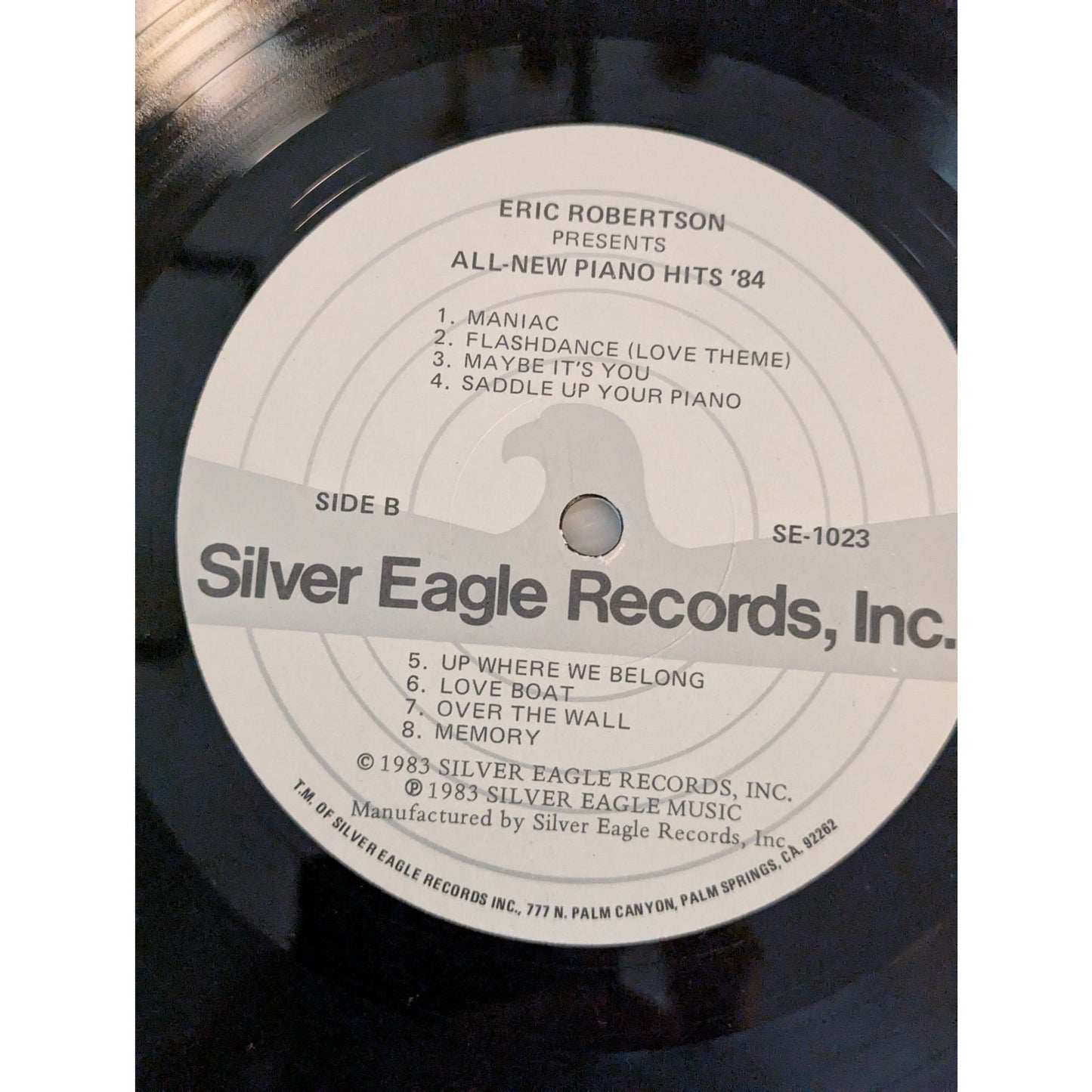 Vintage Eric Robertson All New Piano Hits '84 Silver Eagle SE 1023 Vinyl LP