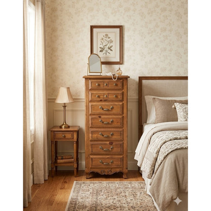 Secondhand Sandies: 7 Drawer Wood Lingerie Chest Dresser TALLBOY