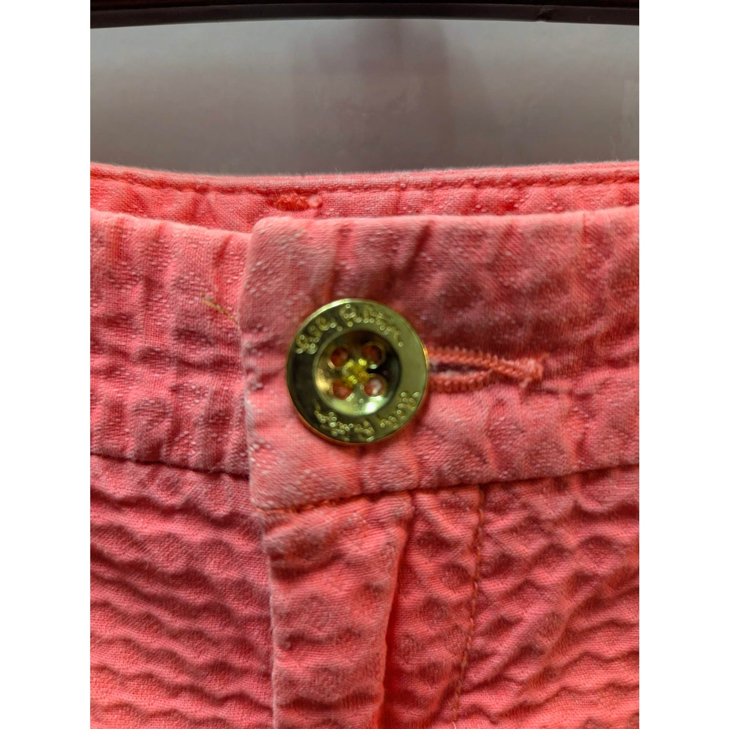 Lilly Pulitzer Pink Seersucker Buttercup Shorts 6 Preppy Resort Classic Summer